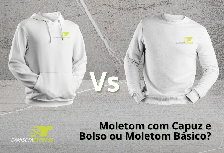 Moletom com Capuz e Bolso ou Moletom Básico