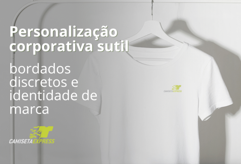 Personalização corporativa sutil bordados discretos e identidade de marca
